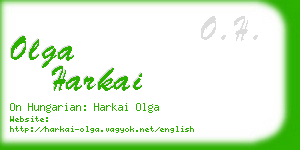 olga harkai business card